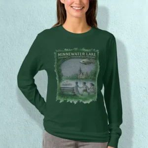 Shadows of tomorrow's memory womens long sleeve T-shirt on close
