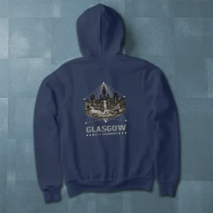 Vintage City Chambers Mens Full-Zip hoodie on floor
