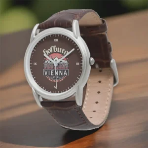 Hofburg in Circles Mens Classic Brown Leather Watch