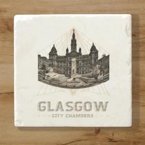 Vintage City CHambers Stone Coaster