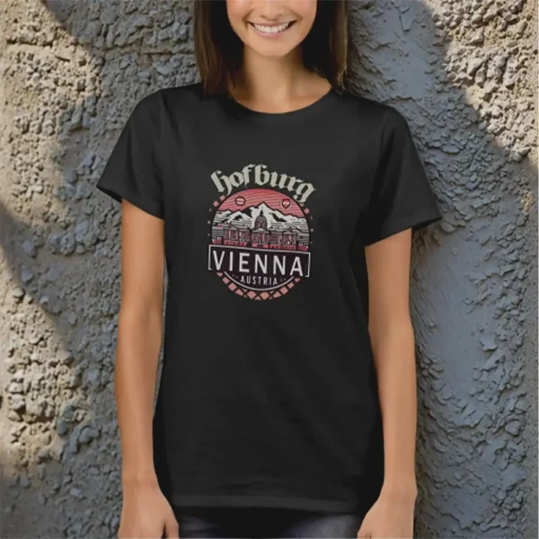 Hofburg in Circles womens Basic T-Shirt front on close