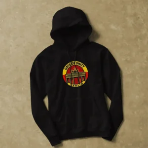 Gate of Unity Womens Hooded Sweatshirt on floor
