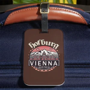 Hofburg in Circles Luggage Tag on front side