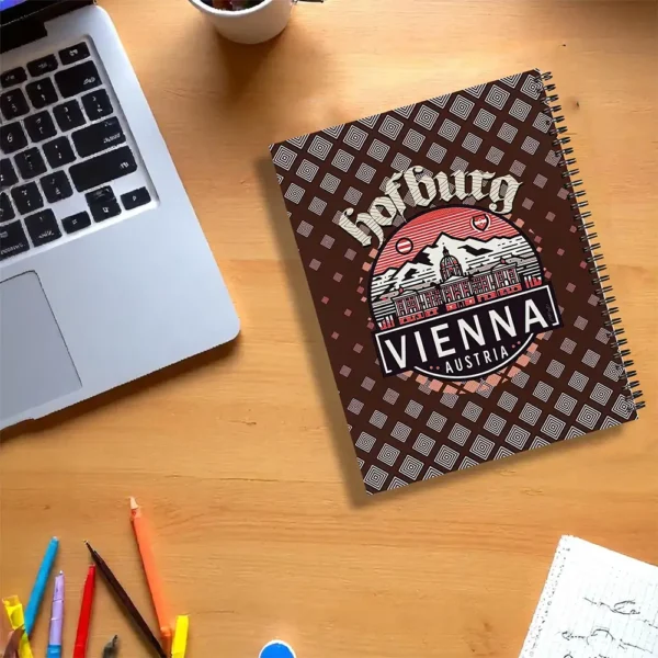 Hofburg in Circles Notebook on back side