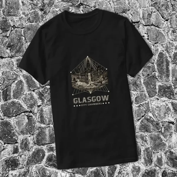 Vintage City Chambers Mens Basic T-Shirt on stine floor