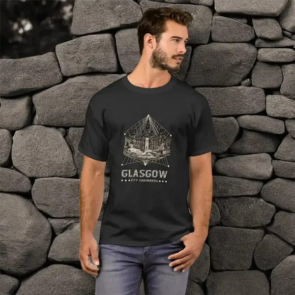 Vintage City Chambers Mens Basic T-Shirt on front