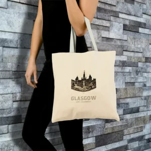 Vintage City Chambers Budget Tote Bag on model on close