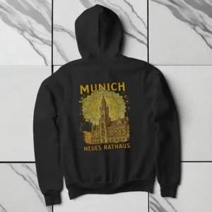 Neues Ratheus Sketcha Womens Full-Zip Hoodie back side on floor