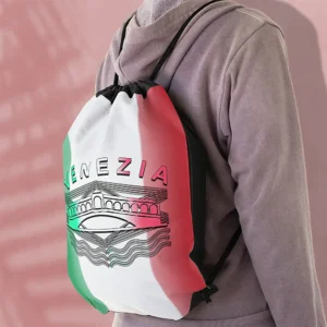 Venezia Rialto Bold Lines Drawstring Bag