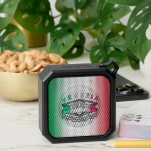 Venezia Rialto Bold Lines Bluetooth Speaker stands on floor