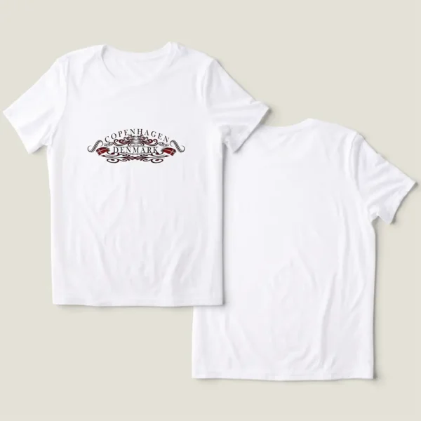 Copenhagen Calling Womens Tri-Blend Shirt front and back side