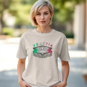 Venezia Rialto Bold Lines Womens Tri-Blend Shirt