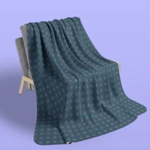 Filter Floral Ice Force Blue Fleece Sherpa Blanket