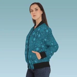 Modern Hexa Arctic Ursidae Womens Bomber Jacket