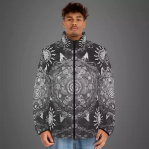 Modern Hexa Black Ursidae Mens Puffer Jackets