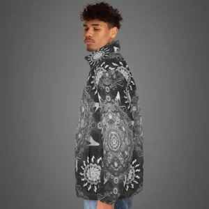 Modern hexa black ursidae mens puffer jackets left side Modern Hexa Black Ursidae Mens Puffer Jackets Left Side