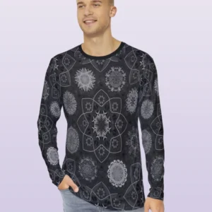 Octo Brigtener Arabesque Moorish Black Mens Long Sleeve