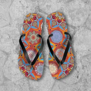 Octo Brigtener Arabesque Moorish Red Flip Flops