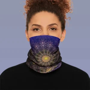 Sparkling Foral In The Night Sky Neckgaiter