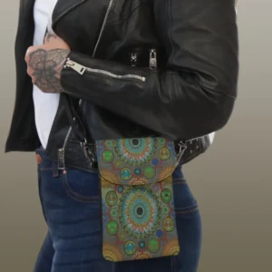 The Claws Of Bracyura Small Cell Phone Wallet On Model