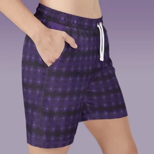 Mytical of the purplish sparkling flower unisex swim shorts