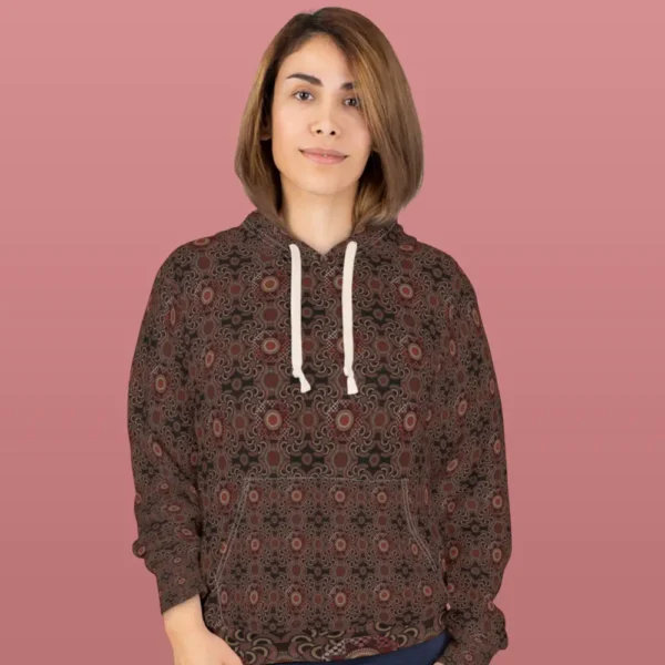 Persian Sunniest Frame Ethnic Pullover Hoodie For Women