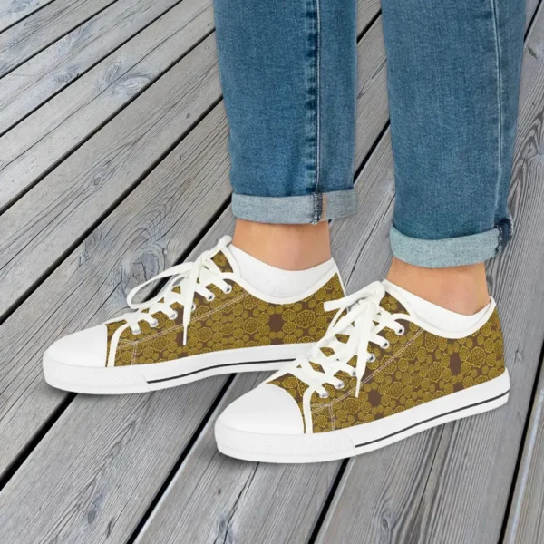 Brown Coffee Modern Hexa Pattern white