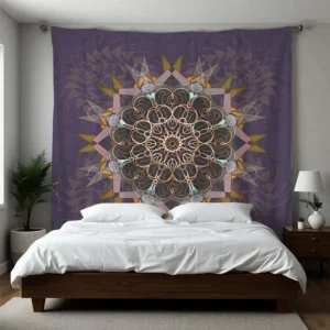 Pillared Thread Tie-in purpura tapestry 88x104