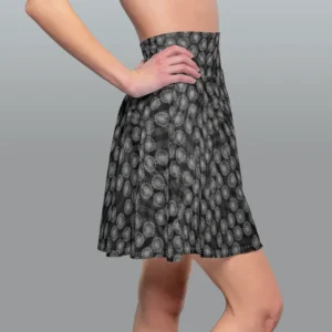 Blackened Sparkling Floral skater skirt
