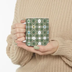 The claws of bracyura symbolic mug on hand