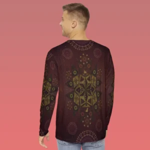 The rightenoussness of geo tantrum mens long sleeve back side The rightenoussness of geo tantrum mens long sleeve back side