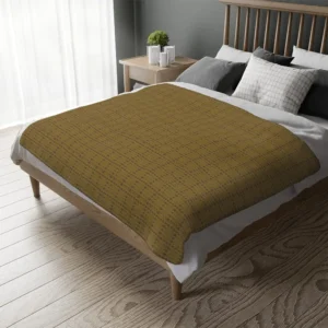 brown coffee nodern hexa pattern microfiber blanket 60x50