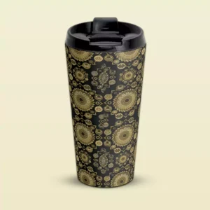 The Claws of gold bracyura symbolic stainless steel travel mug 15oz
