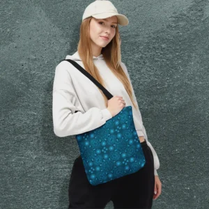 Modern hexa arctic ursidae tote bag 13x13 black