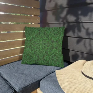 Nexus of green ambuja intinct outdoor pillow 16x16