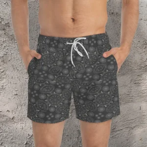 Modern hexa classic black ursidae swim trunk