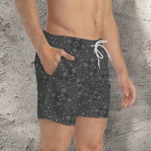 Modern hexa classic black ursidae swim trunk right side Modern hexa classic black ursidae swim trunk right side