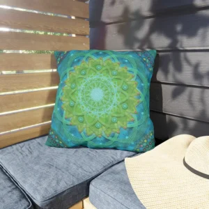 Shambala Tantric Nympheae Outdoors Pillow 18x18