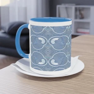 Unnamed Feeling two-tone coffee mug light blue