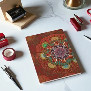 Filter Floral Red Squire Manipur Softcover Notebook